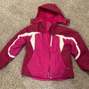 LL Bean Women size medium Fuchsia ski jacket